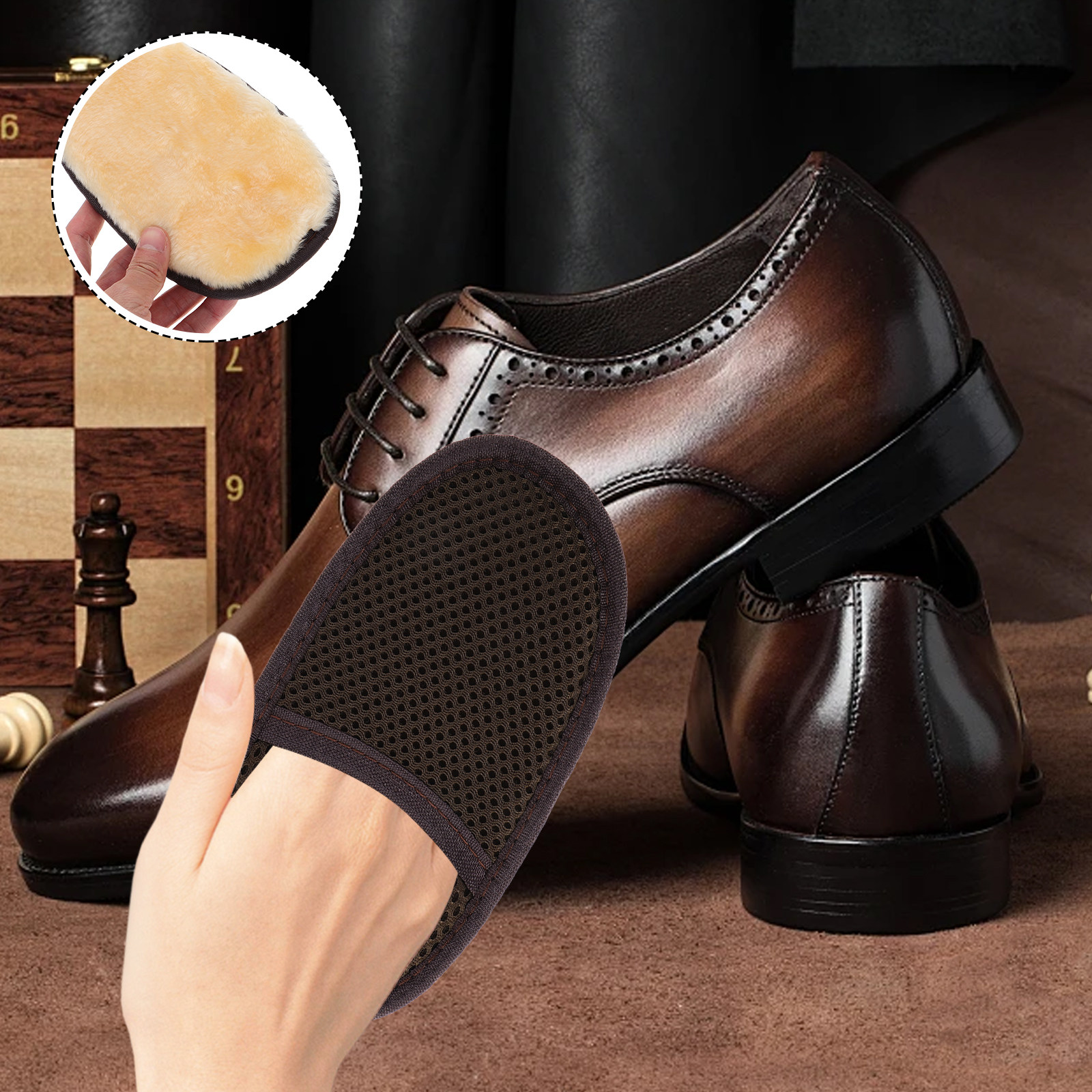 Ideal Sneaker Care - Shoe Wipe Gloves for Cleaning Faux