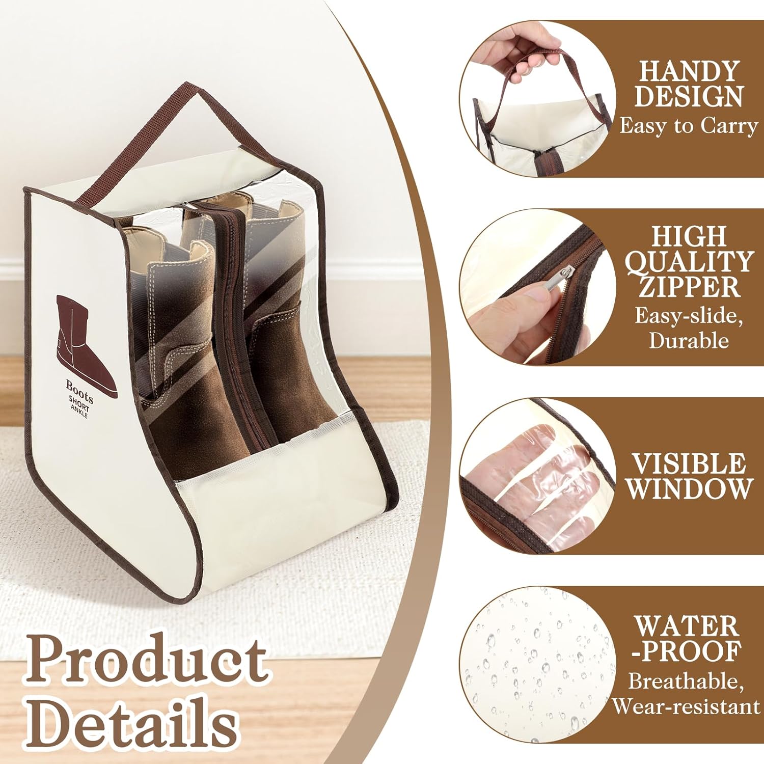 2-Pack Waterproof Boot Storage - Shoe Bag Dust incelemesi ve fiyatı