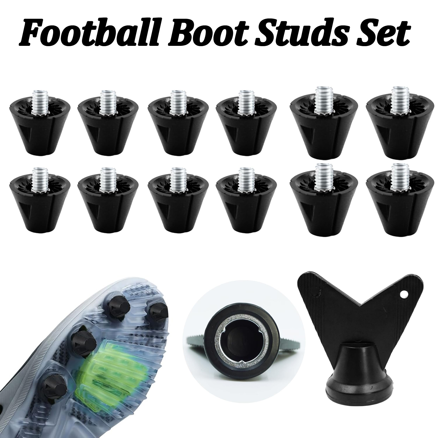 4/12PCS Football Boot Studs Re - Sneaker Care Set incelemesi ve fiyatı