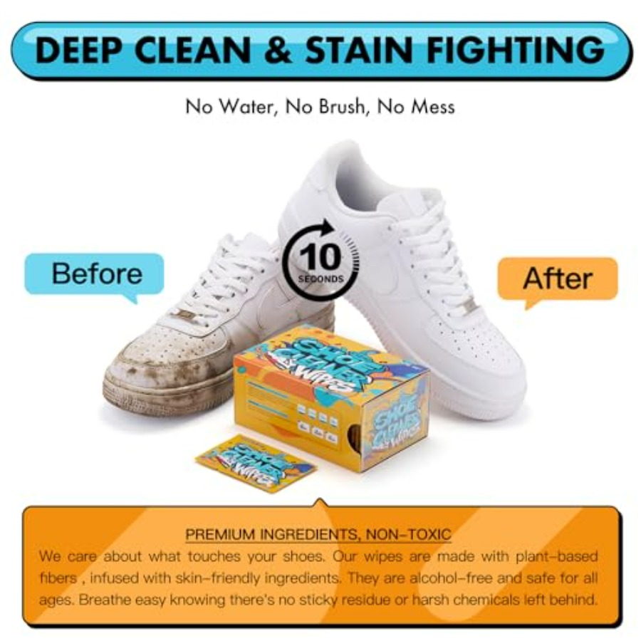 Shoe Cleaner Wipes, Shoe Clean - Sneaker Leather Care incelemesi ve fiyatı