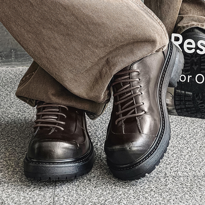Men's Brown Leather Shoes Men' - Sneaker Career incelemesi ve fiyatı