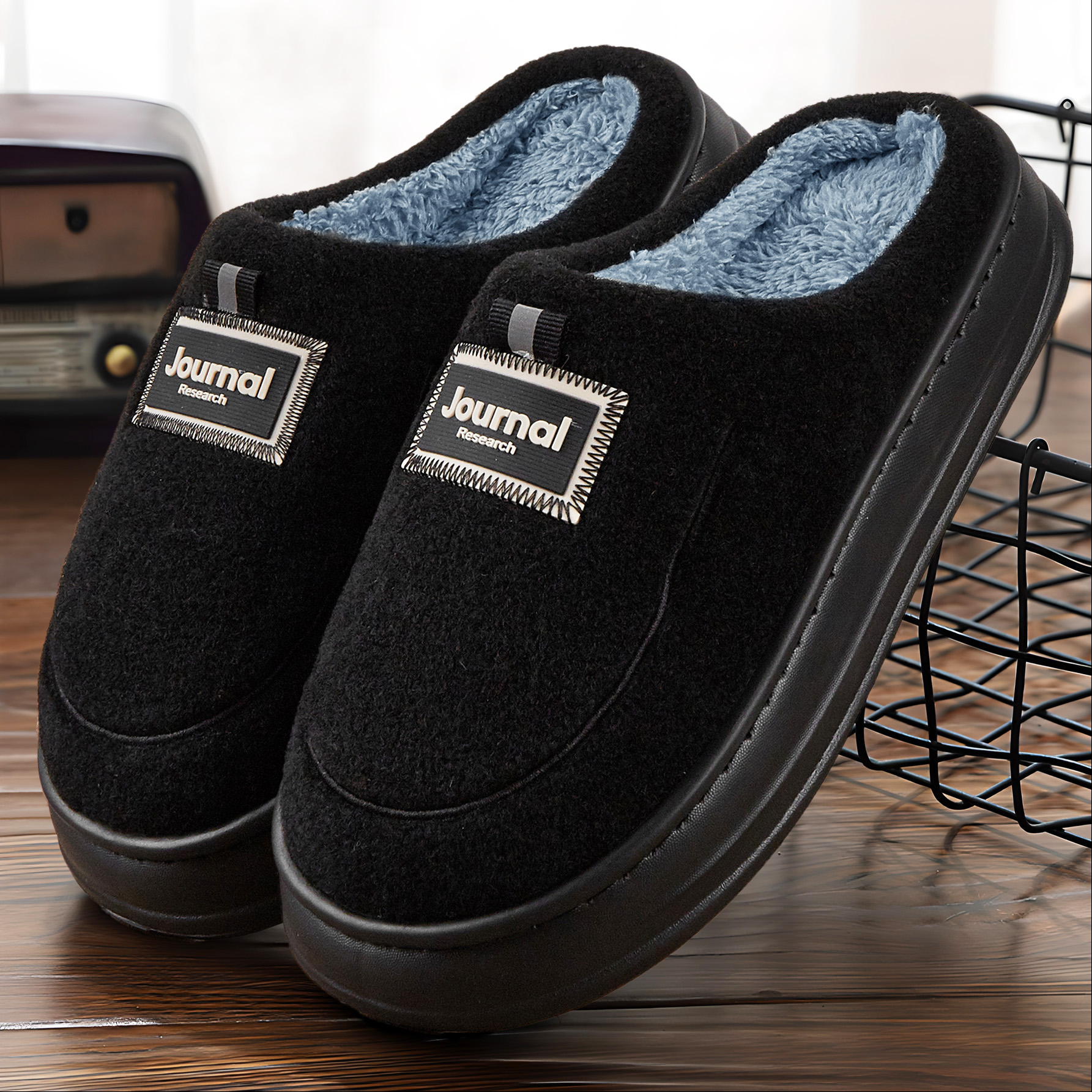 Warm Felt Slippers Men EVA Mem - Insole Memory Foam incelemesi ve fiyatı