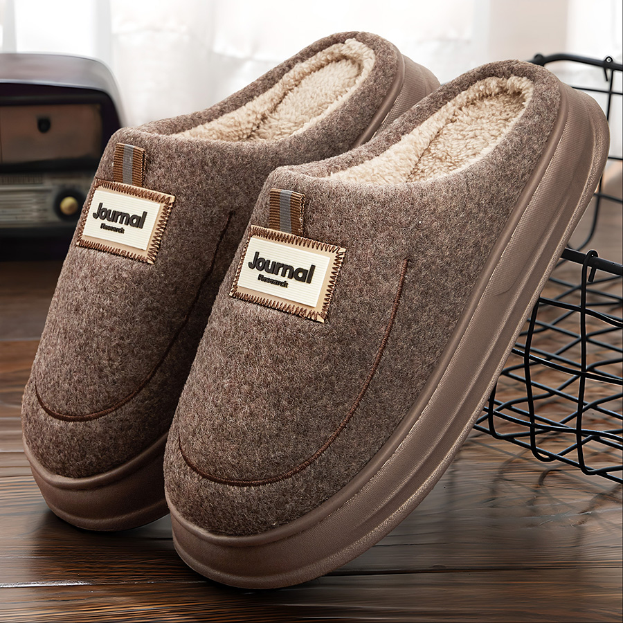 Warm Felt Slippers Men EVA Mem - Insole Memory Foam incelemesi ve fiyatı