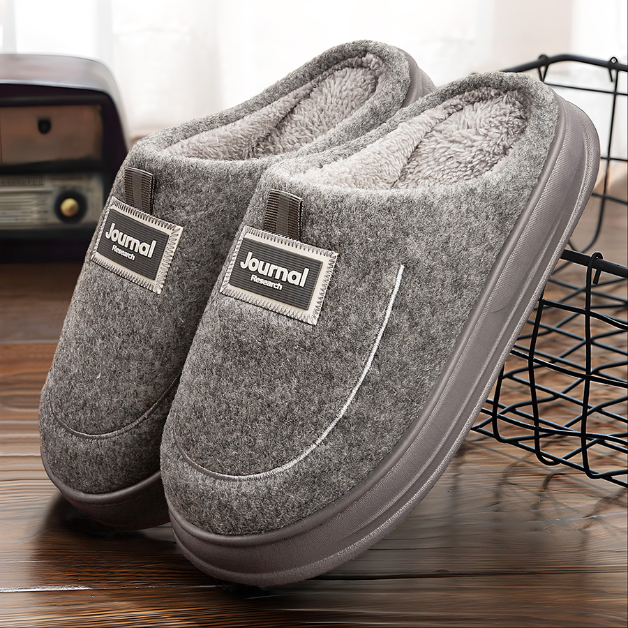 Warm Felt Slippers Men EVA Mem - Insole Memory Foam incelemesi ve fiyatı