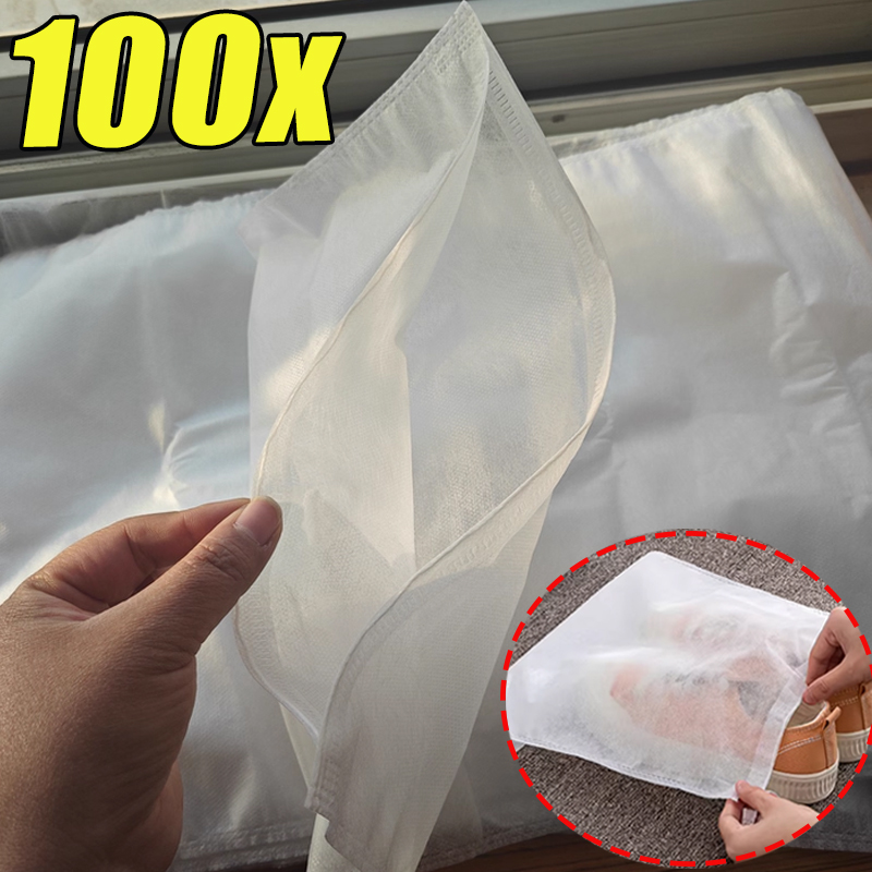 1-100pcs Shoe Storage Bag Whit - Shoe Bag Dust incelemesi ve fiyatı