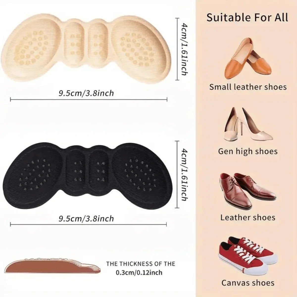 6 pcs Heel Grips Liner Cushion - Heel Liner Grip incelemesi ve fiyatı