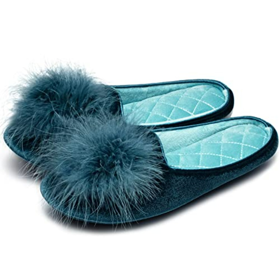 GRITHEIM Women's Fuzzy Pom Pom - Insole Memory Foam incelemesi ve fiyatı