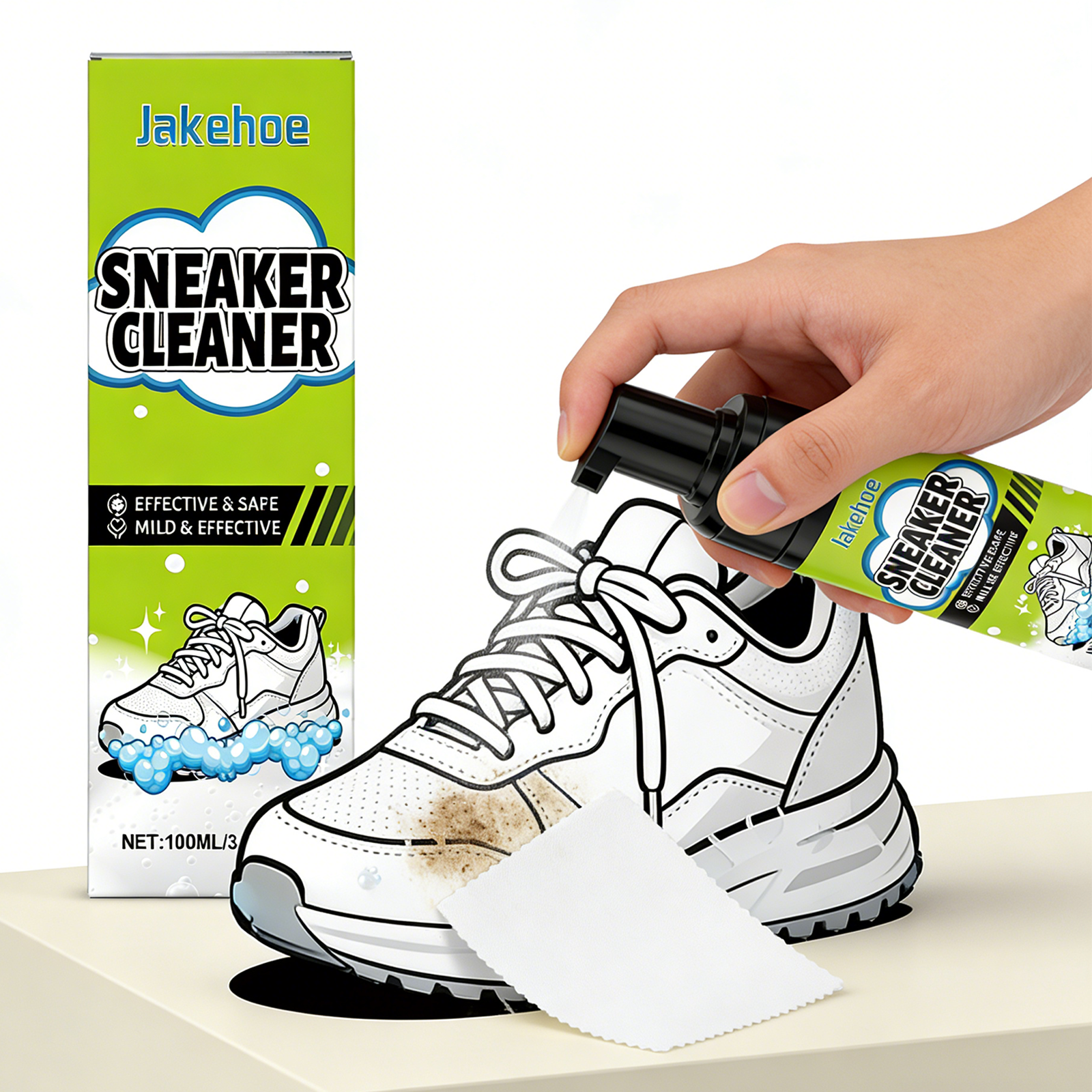 White Shoe Cleaner Sneaker Cle - Sneaker Care Foam incelemesi ve fiyatı