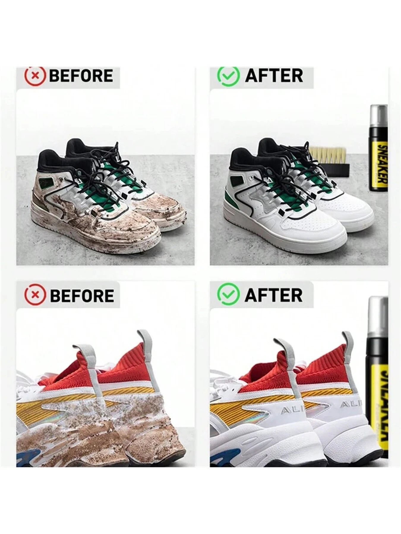 Shoe Cleaner Care Kit with 2 B - Sneaker Care For Canvas Fabrics incelemesi ve fiyatı